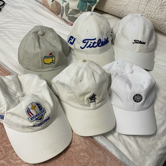 Bundle of 6 golf hats